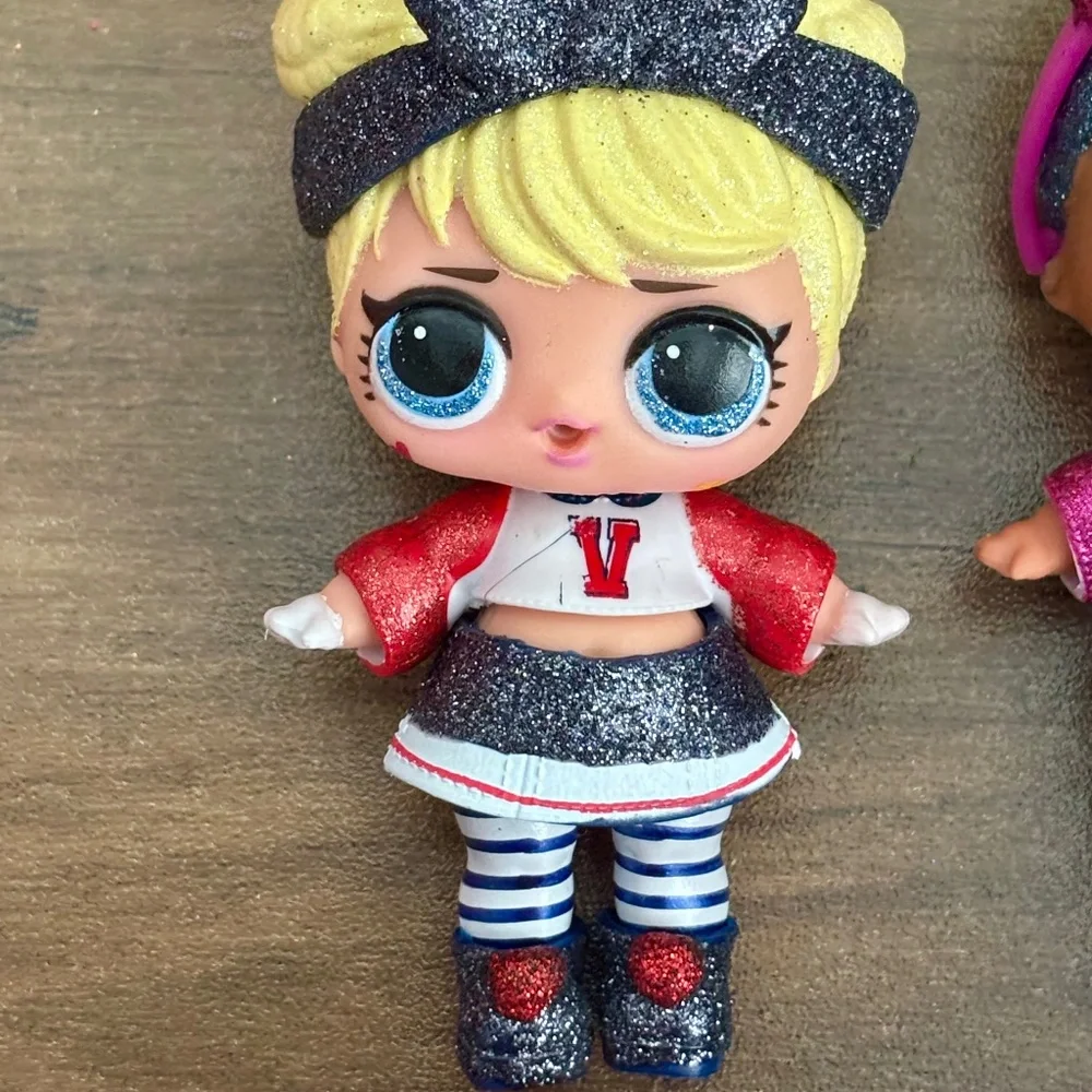 Lot of 6 LOL Surprise ALL STAR BBS Sports Series 2 CHEER TEAM Sparkly Dolls LOOK